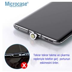Microcase 7 Pin Yuvalı  Manyetik  Şarj Kablo Başlığı Lightning  Uç-AL4769
