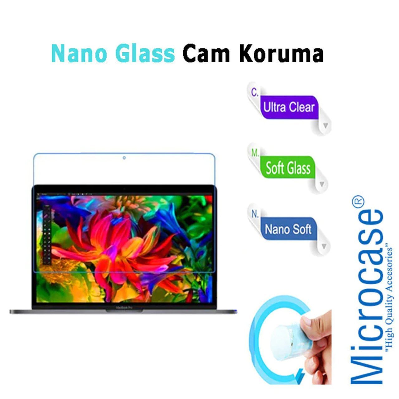 Macbook Pro 13 M1 Chip A2338 Nano Glass Koruma