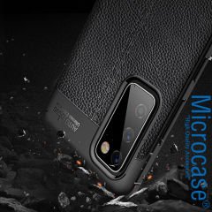 Microcase Samsung Galaxy S20 FE Fan Edition Leather Tpu Silikon Kılıf - Siyah