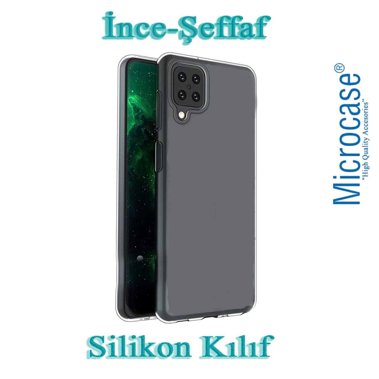 Microcase Samsung Galaxy A12 İnce 0.2 mm Soft Silikon Kılıf