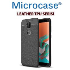 Microcase Zenfone 5 Lite ZC600KL Leather Tpu Silikon Kılıf+CAM