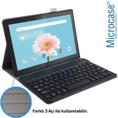 Microcase iPad 8.Nesil 10.2 2020 Tablet Bluetooth Klavyeli Standlı Kılıf - BKK1