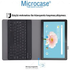 Microcase iPad 8.Nesil 10.2 2020 Tablet Bluetooth Klavyeli Standlı Kılıf - BKK1