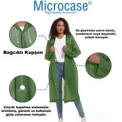 Microcase Erkek ve Kadınlar için Rüzgar ve Yağmur Koruyucu Yağmurluk - AL4665