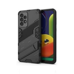 Microcase Samsung Galaxy A53 5G Matrix Serisi Armor Standlı Perfect Koruma Kılıf -Siyah