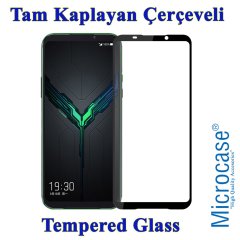 Xiaomi Black Shark 2 Tam Kaplayan Çerçeveli Tempered Cam - Siyah