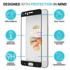 OnePlus 5 Çerçeveli Tempered Glass Cam Koruma Tam Kaplar