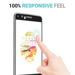 OnePlus 5 Çerçeveli Tempered Glass Cam Koruma Tam Kaplar