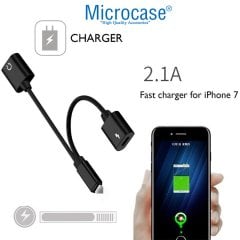 Apple İphone Lightning Splitter Şarj ve Kulaklık Çevirici IKD104
