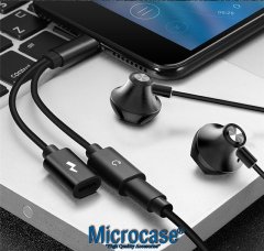 Apple İphone Lightning Splitter Şarj ve Kulaklık Çevirici IKD104