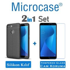 Asus Zenfone 4 Max Plus M1 ZB570TL Leather Tpu Silikon Kılıf+CAM
