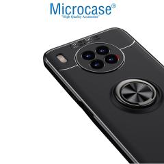 Microcase Huawei Nova 8i Focus Serisi Yüzüklü Kılıf - Siyah