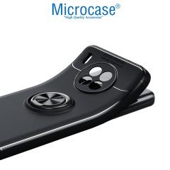 Microcase Huawei Nova 8i Focus Serisi Yüzüklü Kılıf - Siyah