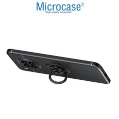Microcase Huawei Nova 8i Focus Serisi Yüzüklü Kılıf - Siyah