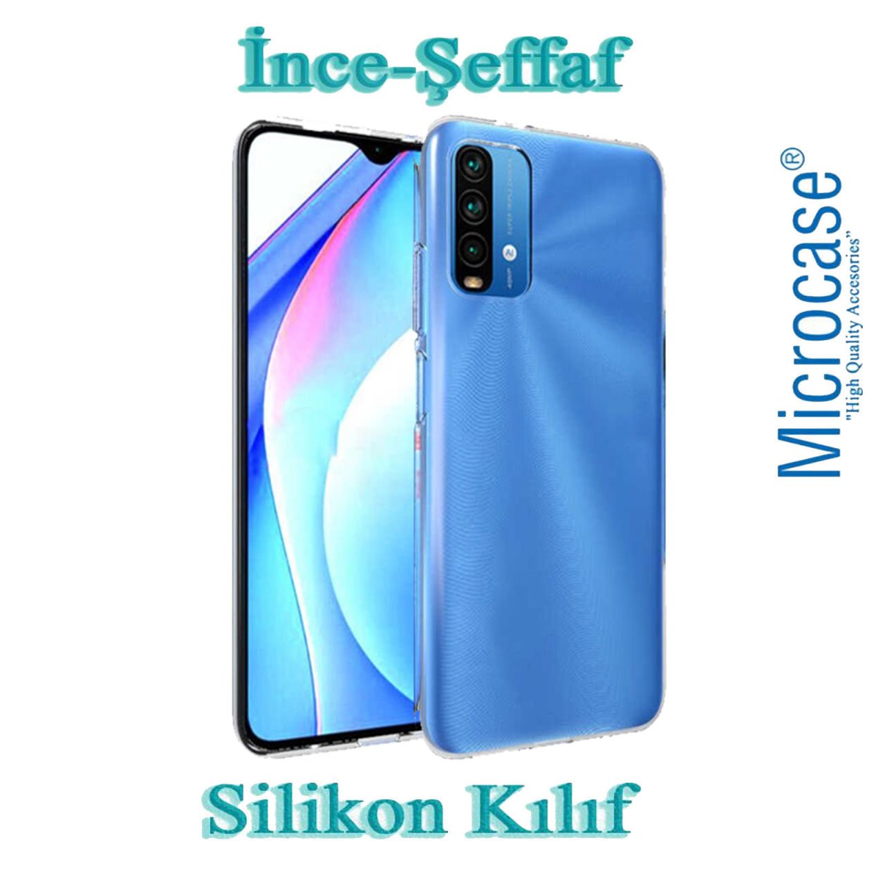 Microcase Xiaomi Redmi 9T İnce 0.2 mm Soft Silikon Kılıf