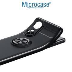 Microcase Huawei Nova 9 Focus Serisi Yüzüklü Kılıf - Siyah