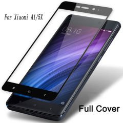 Xiaomi Mi 5X A1 Çerçeveli Tempered Glass Cam Koruma Tam Kaplar