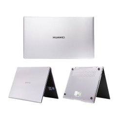 Microcase Matebook X Pro Shell Rubber Kapak Kılıf - Kristal