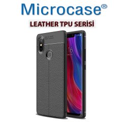 Microcase Xiaomi Mi 8 SE Leather Tpu Silikon Kılıf + Tempered Cam