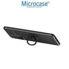 Microcase Xiaomi Redmi Note 11T 5G Focus Serisi Yüzüklü Kılıf - Siyah