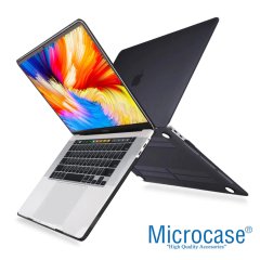 Microcase Matebook X Pro Shell Rubber Kapak Kılıf - Siyah