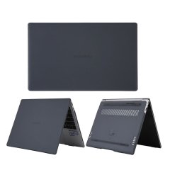 Microcase Matebook X Pro Shell Rubber Kapak Kılıf - Siyah