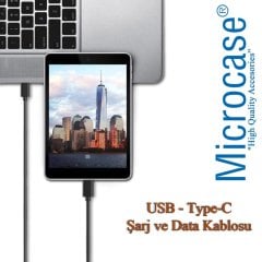 Microcase Type-C USB Şarj ve Data Kablosu - 1 Metre Siyah