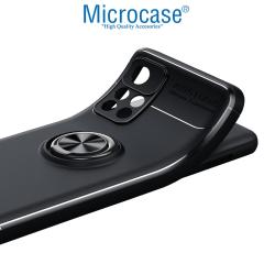 Microcase Xiaomi Redmi Note 11 Pro Focus Serisi Yüzüklü Kılıf - Siyah