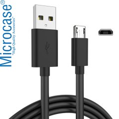 Microcase Micro USB Şarj ve Data Kablosu - 1 Metre Siyah