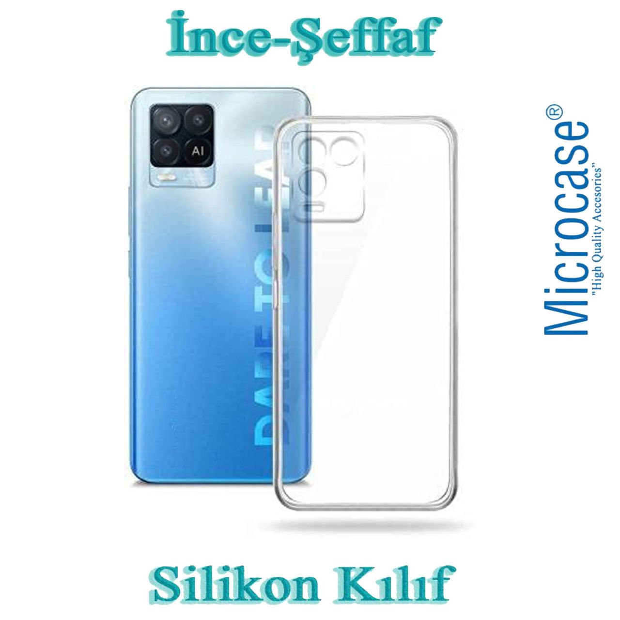 Microcase Oppo A54 İnce 0.2 mm Soft Silikon Kılıf - Şeffaf