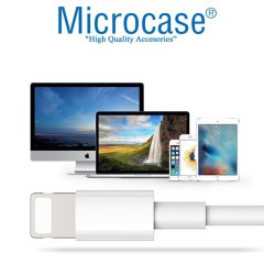 iPhone iPad Lightning USB Şarj ve Data Kablosu - 1 Metre Beyaz