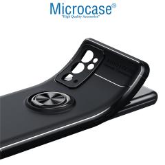 Microcase OnePlus 9RT 5G Focus Serisi Yüzüklü Kılıf - Siyah