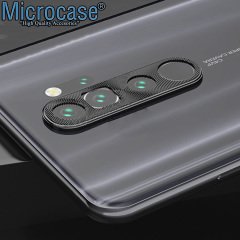 Microcase Xiaomi Redmi Note 8 Pro Kamera Lens Koruma Halkası - Kapalı Tasarım Siyah