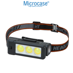 Microcase WT706 180 Derece Döner Başlıklı Su Geçirmez Kafa ve El Feneri - AL5221