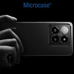 Microcase Xiaomi 14 Global Kamera Lens Koruma Halkası - Kapalı Tasarım Siyah AL3401