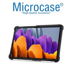 Samsung Tab S7 T870 Standlı Silikon Kılıf - Siyah