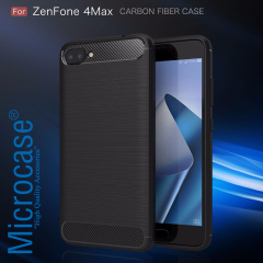 Asus Zenfone 4 Max ZC520KL Brushed Carbon Fiber Silikon TPU Kılıf