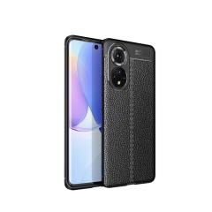 Microcase Huawei Nova 9 Leather Serisi Silikon Kılıf - Siyah