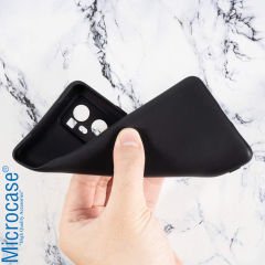 Microcase Vivo X60 Pro Plus Matte Serisi Silikon TPU Kılıf - Siyah