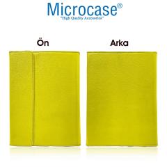 Microcase Lenovo M10 FHD Plus 10.3 TB-X606 Sleeve Serisi Mıknatıs Kapaklı Standlı Kılıf - Hardal