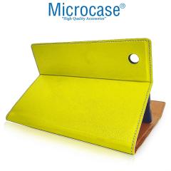 Microcase Lenovo M10 FHD Plus 10.3 TB-X606 Sleeve Serisi Mıknatıs Kapaklı Standlı Kılıf - Hardal
