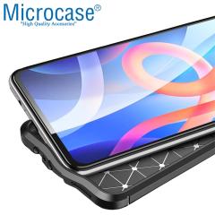 Microcase Xiaomi Redmi Note 11 Leather Serisi Silikon Kılıf - Siyah