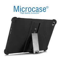 Huawei Matepad T10S Standlı Silikon Kılıf - Siyah