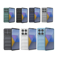 Microcase Xiaomi 14 Global Miami Serisi Darbeye Dayanıklı Silikon Kılıf - AL3420