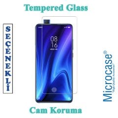 Microcase Xiaomi Mi 9T - Mi 9T Pro Anka Serisi Yüzük Standlı Armor Kılıf Siyah + Tempered Glass Cam Koruma (SEÇENEKLİ)