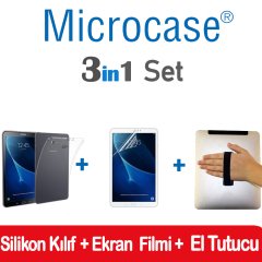 Samsung Tab A P580 P585 P587 Silikon Kılıf + Film + El Tutucu