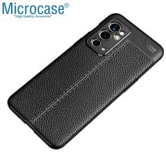 Microcase OnePlus 9RT 5G Leather Serisi Silikon Kılıf - Siyah