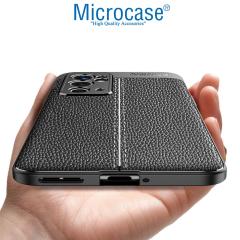 Microcase OnePlus 9RT 5G Leather Serisi Silikon Kılıf - Siyah