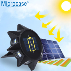 Microcase Güneş Enerjili Kazıklı 8 LED Solar Bahçe Yolu Dış Duvar Işıklandırma Lamba - AL5225 3 ADET