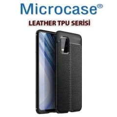 Microcase Xiaomi Mi 10 Lite Leather Tpu Silikon Kılıf - Siyah